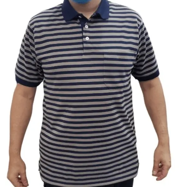 Stripes and Style Polo / Men's Elegant Striped Polo / Striped Polo for a Sophisticated Look