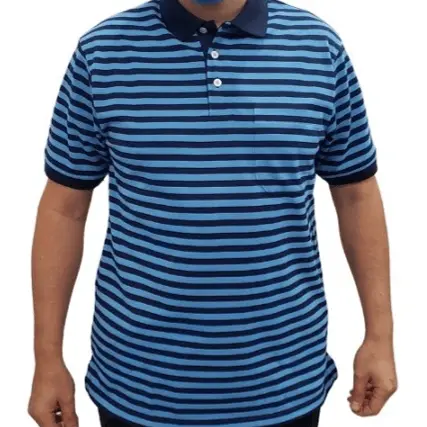 Stripes and Style Polo / Men's Elegant Striped Polo / Striped Polo for a Sophisticated Look