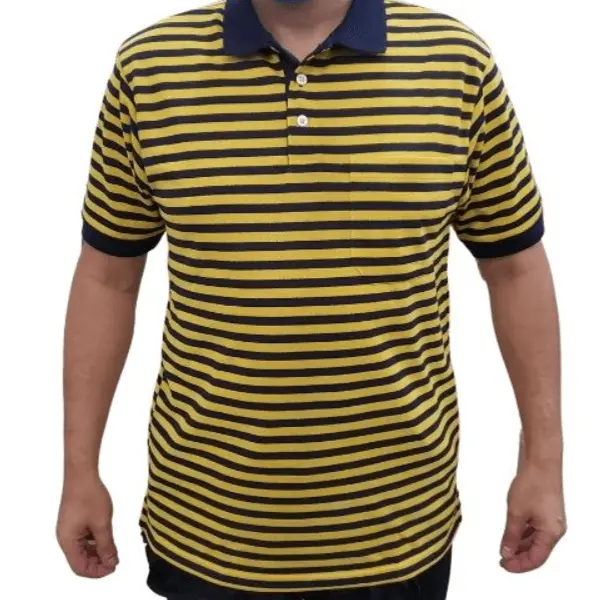 Stripes and Style Polo / Men's Elegant Striped Polo / Striped Polo for a Sophisticated Look