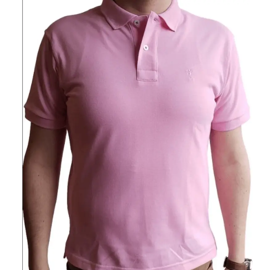 Full Background Polo Top / Solid Color Embroidered Shirt / Classic Monotone Embroidered Polo