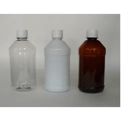 Opaque White Medicinal Bottle /Transparent Herbal Infusion Container / Robust Product Packaging