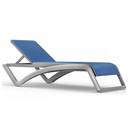 Lightweight Sunbed / Backyard Sun Lounger / Pool Lounger Sky Blue Model