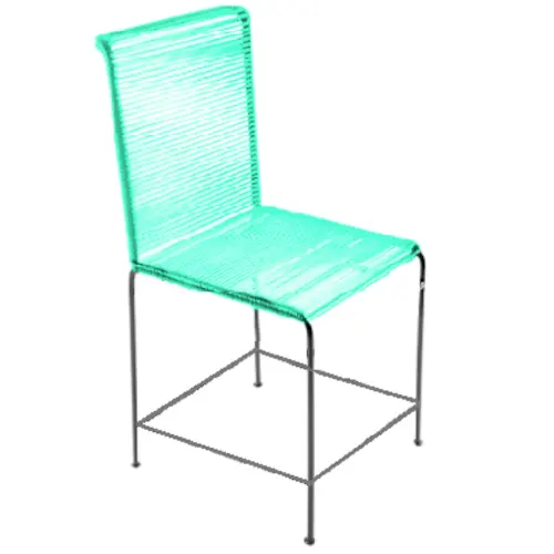 Dining Area Mint Green Chair / Easy Maintenance Avant-garde Seat / Acapulco Cuadra Model Seat