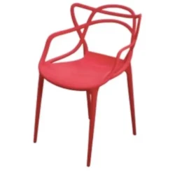 Red Coffee Shops Seating / Fisto Model Event Halls Chair / Dining Chair