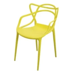 Yellow Commercial Seating / Fisto Injection Molded Chair / Home Furniture Chair