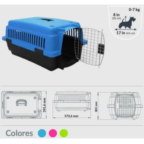 Small Pet Carrier / Petite Dog and Cat Travel Crate / Small-Sized Animal Carrier