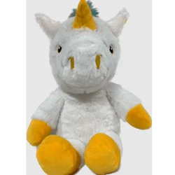 Yellow-Colored Plush Unicorn / Custom Stuffed Unicorn Toy / Fluffy Unicorn Plush