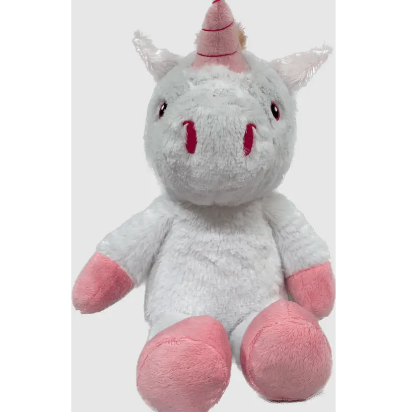 Pink-Colored Plush Unicorn / Custom Stuffed Unicorn Toy / Fluffy Unicorn Plush