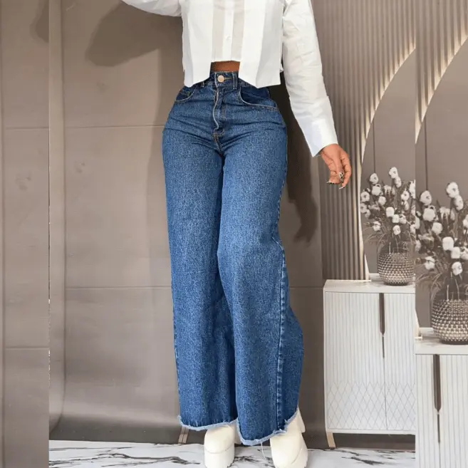 High-Rise Jean Trousers