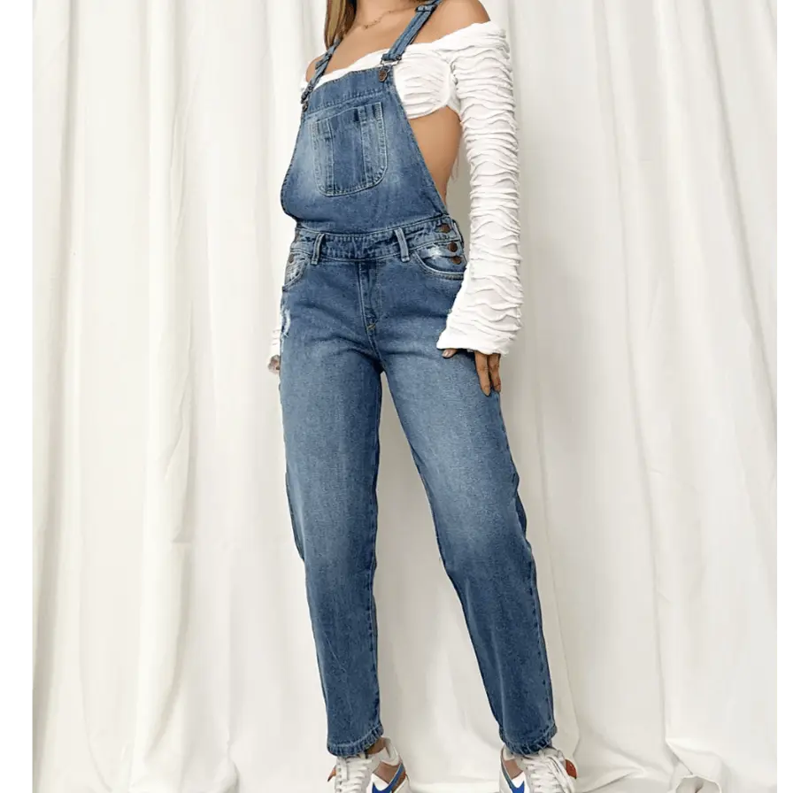 Ladies blue clearance jean overalls