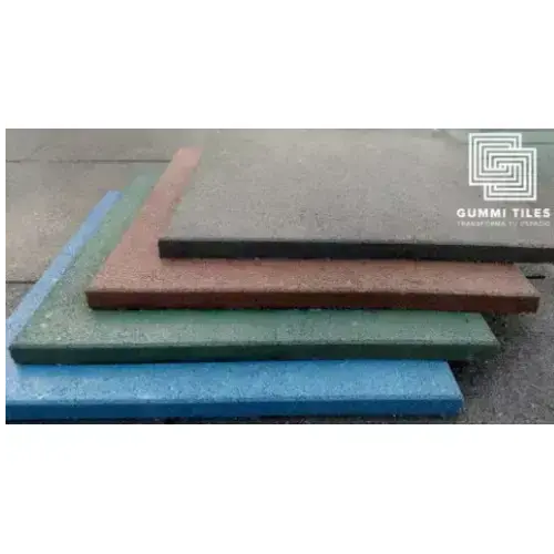 Rubber Flooring for Play Areas / Home Gym Rubber Flooring / Eco-Friendly Plain Tiles