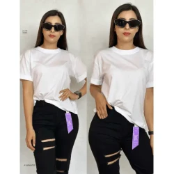 Women's White Cotton T-Shirt / Timeless Clothing / Perfect Tee For A Clean And Polished Look