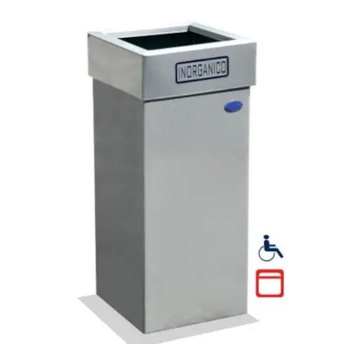 Dual Recycling Waste Bin / Organic and General Waste Separator / Double Compartment Bin