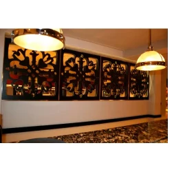 Artistic Ironwork Panels / Custom Metal Divider Art / Decorative Steel Screen