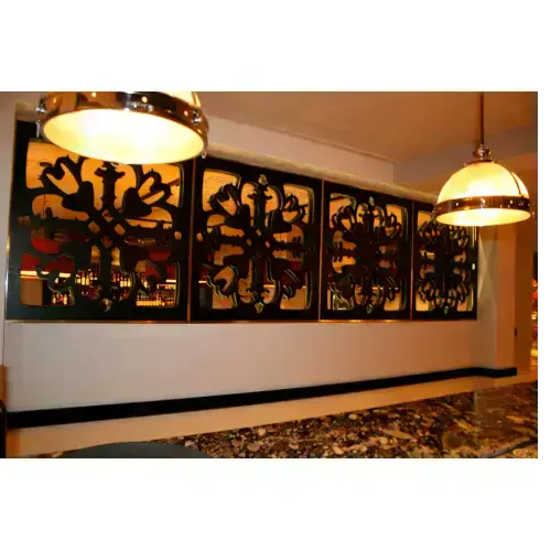 Artistic Ironwork Panels / Custom Metal Divider Art / Decorative Steel Screen