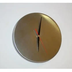 Brushed Brass Wall Clock / Minimalist Kitchen Clock / Modern Decor Accent