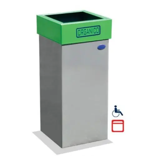 Eco-Friendly Recycling Bin / Stainless Steel Sorter / Office Waste Separation Bins