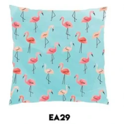 Flamingo Pattern Pillow / Pink Birds Cushion / Whimsical Decor Accessory