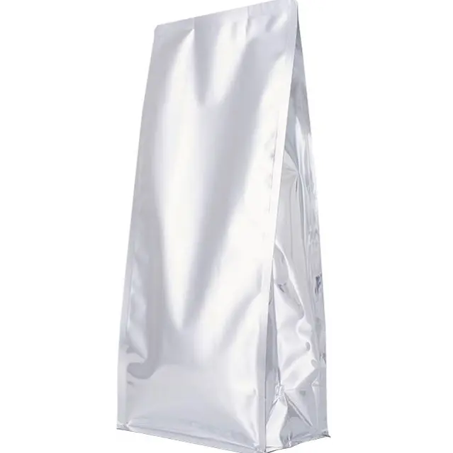 Metallic Gusset Pouches / Center-Seal Flex Bags / Shiny Metal Seal Bags