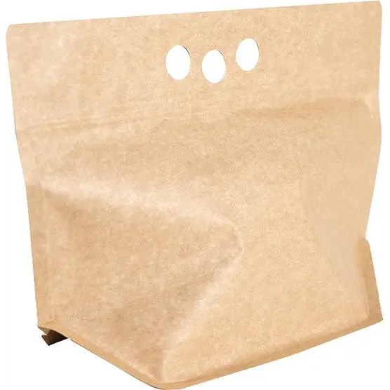 Custom Kraft Packaging / Brown Paper Stand Bags / Natural Kraft Stand-Up Pouches