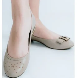 Tailored Bow-Detail Flat / Customizable Sophisticated Shoe / Ceremony Ballet Flats