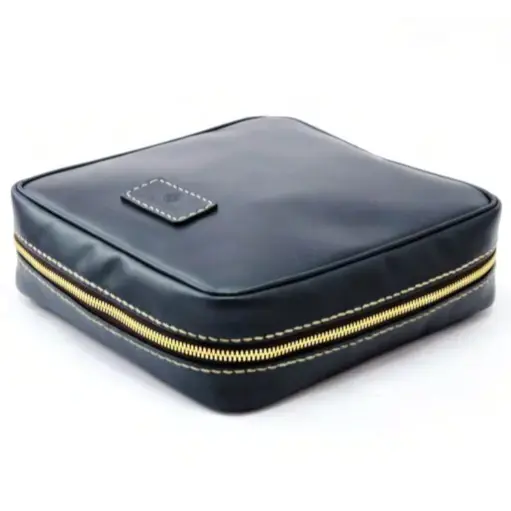 Leather Toiletry Bag / Grooming Kit Carrier / Stylish Toiletry Case