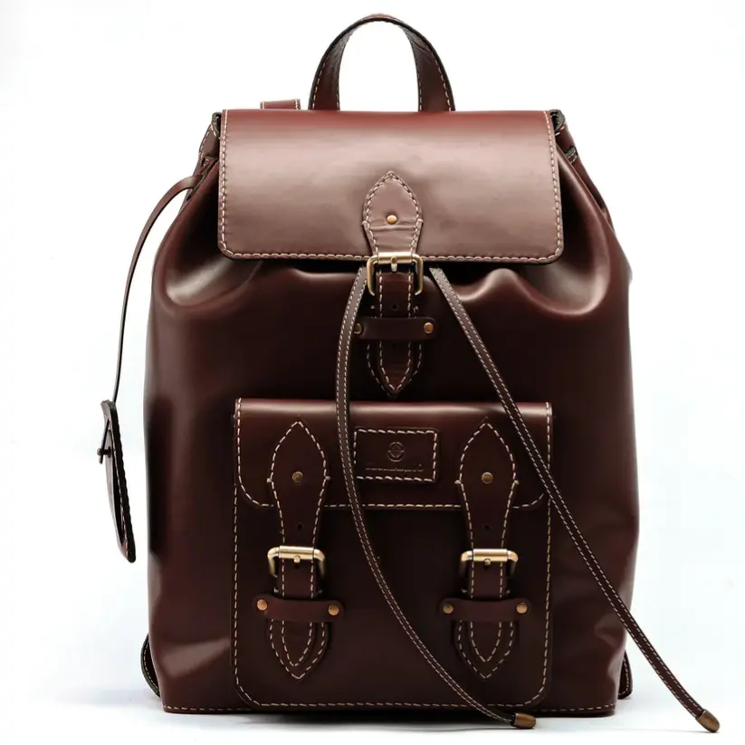 Personalized Leather Backpack / Luxury Leather Daypack / Fashionable Leather Knapsack