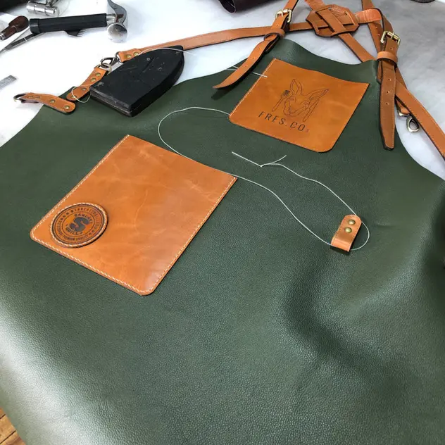 Workshop Leather Apron / Classic Leather Apron / Custom Craftsmen Apron