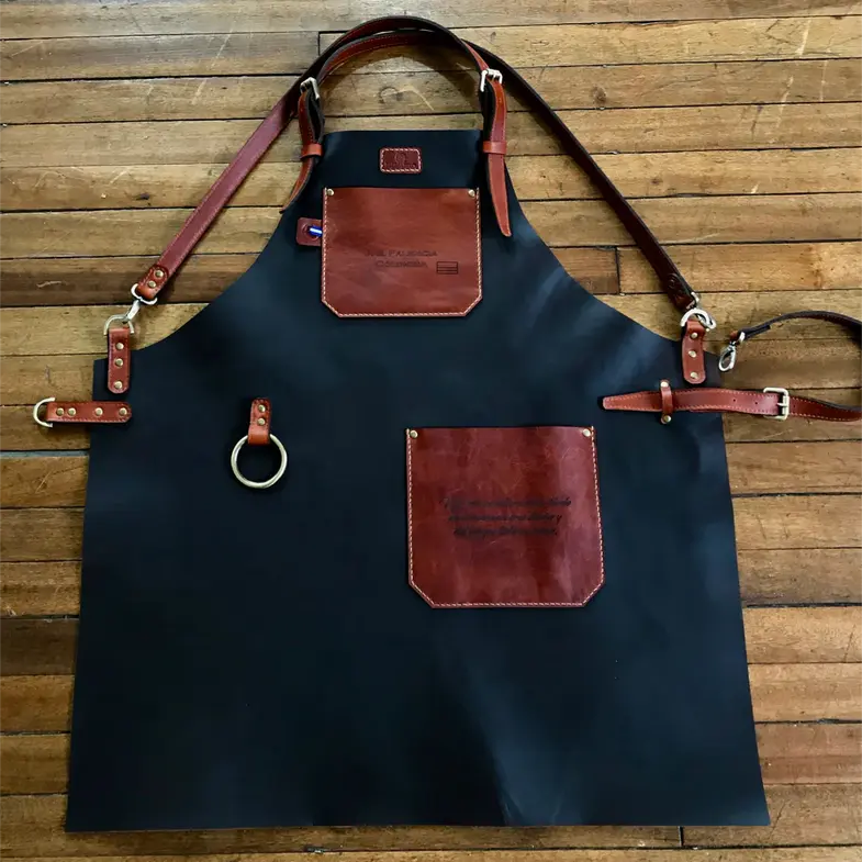 Butcher's Leather Apron / Stylish Artisan Apron / Industrial Leather Apron