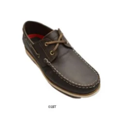 Classic Leather Boat Shoes / Stylish Men's Deck Shoes / Sleek Leather Nautical Footwear