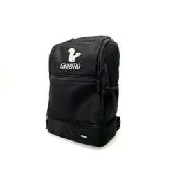 Urban Black Sport Backpack / Mesh Pocket Daypack / Sleek Commuter Bag