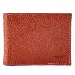 Tan Smooth Leather Wallet / Classic Cardholder / Refined Money Keeper