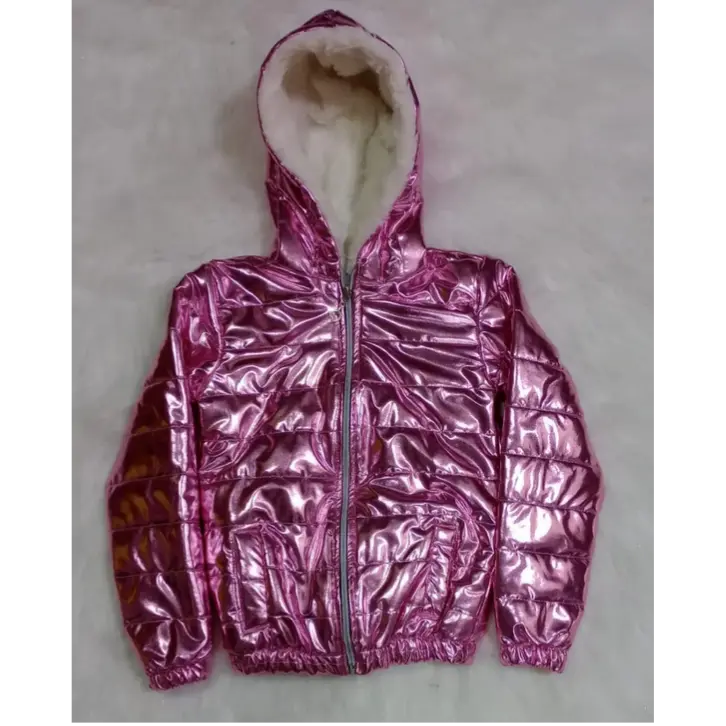 Custom Kids Metallic Coat / Silver Shine Child's Outerwear / Customizable Kids Attire