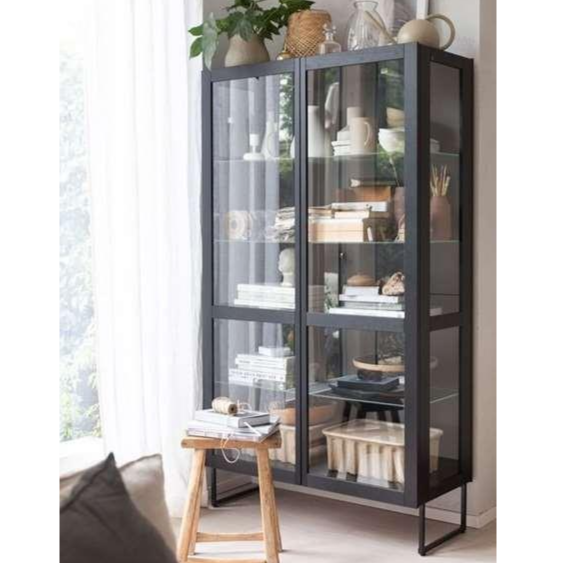 Modern Living Room Cabinets / Stylish Vitrine Shelf / Sleek Home Exhibit